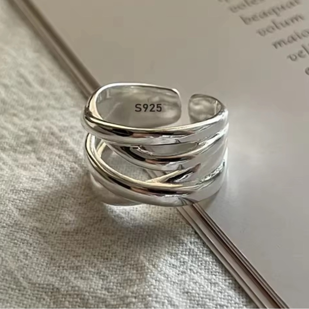S925 Elegant Silver Band Ring